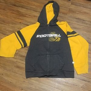 Football zip-up sweatshirt